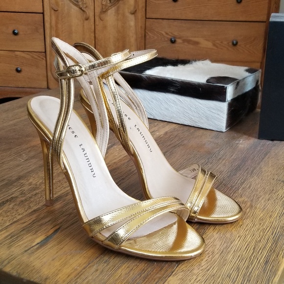 Chinese laundry gold heels - Picture 1 of 4